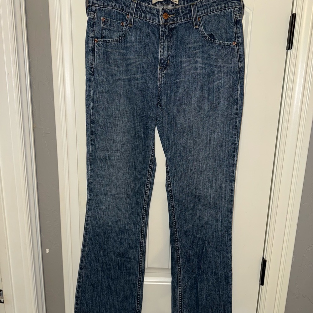 Signature by Levi Strauss Women's Boot Cut Jeans in Dark Blue 30 waist/32 inseam